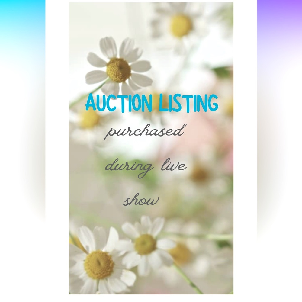 AUCTION ITEM LISTING